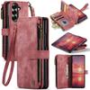 Luxury Business Multi Card Zipper Flip Wallet Leather Case for Samsung Z Fold 8 Ultra 7 Shockproof  for Magsafe Book Stand Cover