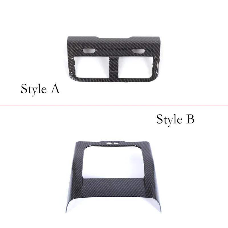 ABS Carbon Fiber For BMW 5 Series G60 2026-2026 Car Armrest Box Air Outlet Rear Anti-kick Cover Car Interior Accessory