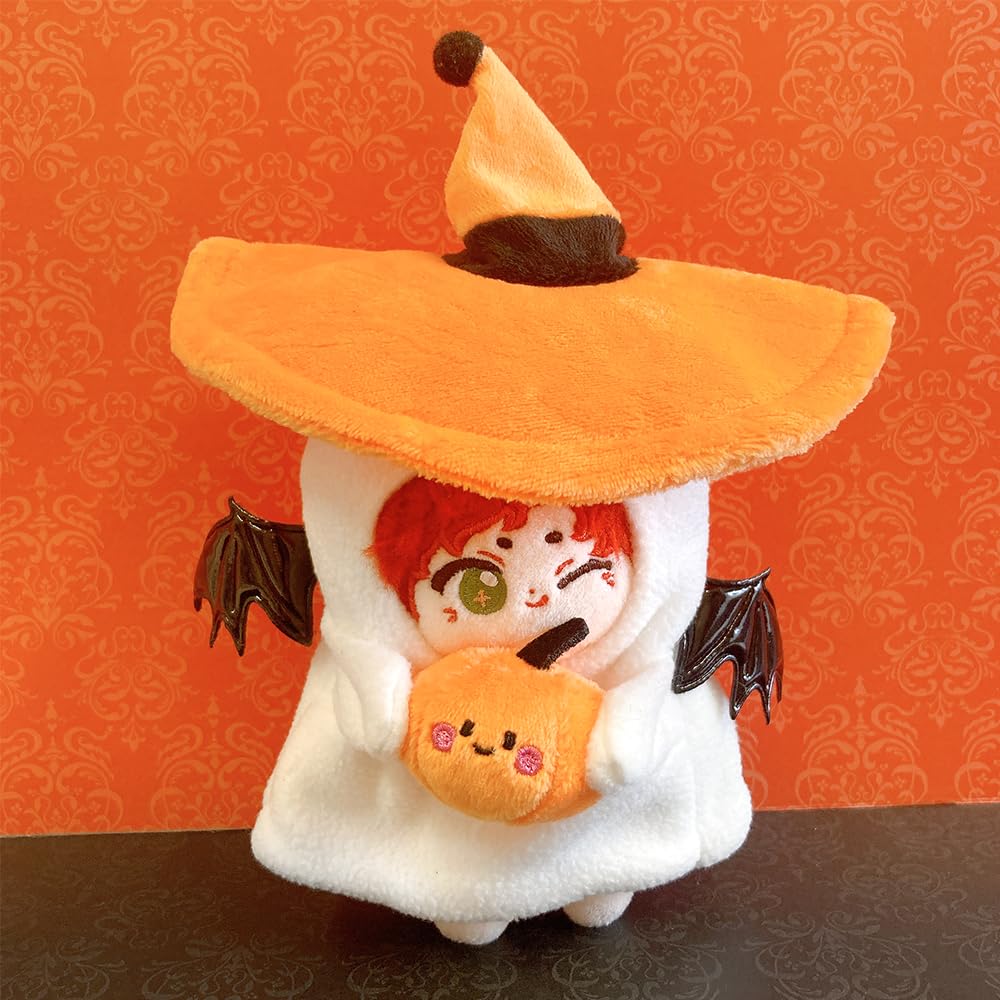 Ghost Kigurumi with Hat and Pumpkin Plush Kigurumi Otaku Kpopdoll Costume (10cm) - Clothes, Accessories, Activities, Doll, Mascot, [Used]