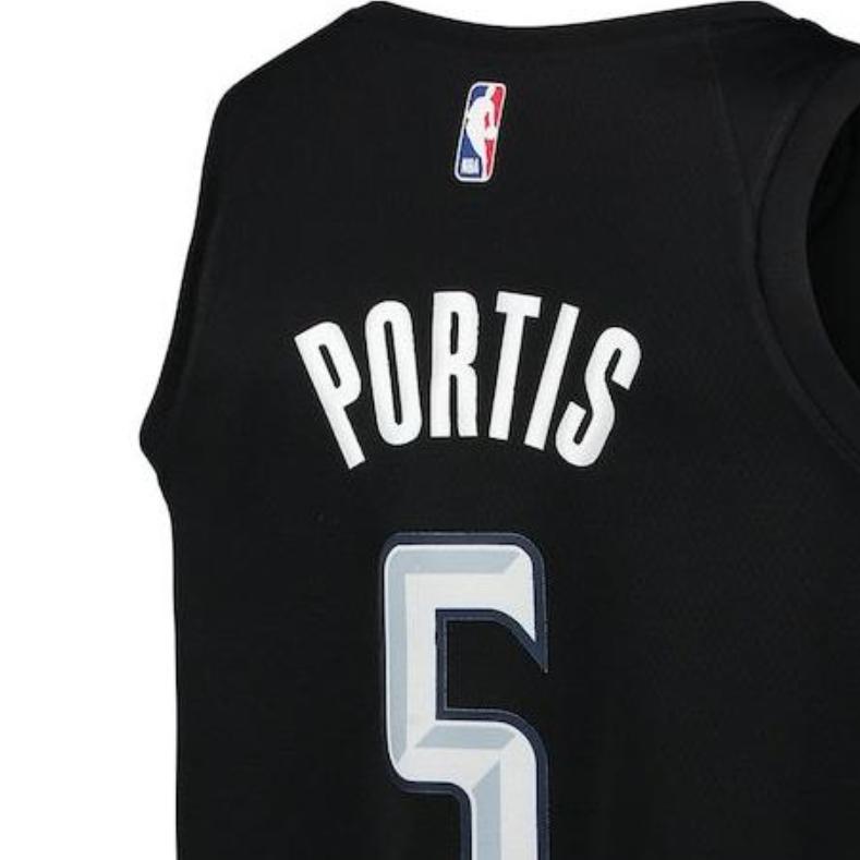 New Nike Basketball Jersey 2018/19 Season, Washington Wizards, Bobby Portis Size 5 Men's Black AJ4651-010