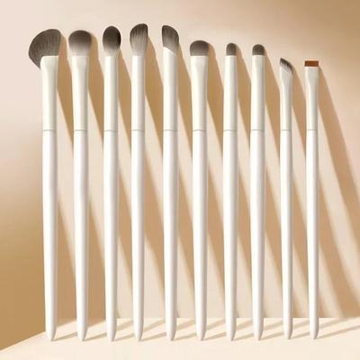 5/8/10pcs Natural Eye Makeup Brushes Set Detail Eyeshadow Brush White Ultra Soft Eyeliner Makeup Tool