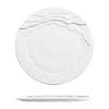 white round Ceramic creative Dinner steak Plate Irregular Texture Dessert Dish Snack Pasta Flat Restaurant Specialty Tableware