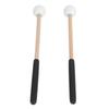 1 Pair Percussion Mallet Rubber and Maple Multifunctional Tongue Drum Mallet for Concert