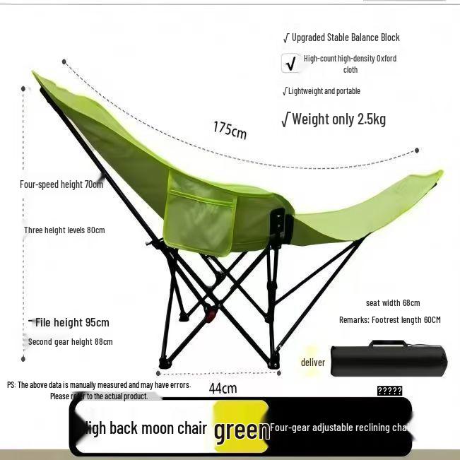 Adjustable Outdoor Folding Lounger with Leg Rest - Portable Recliner for Office or Relaxation