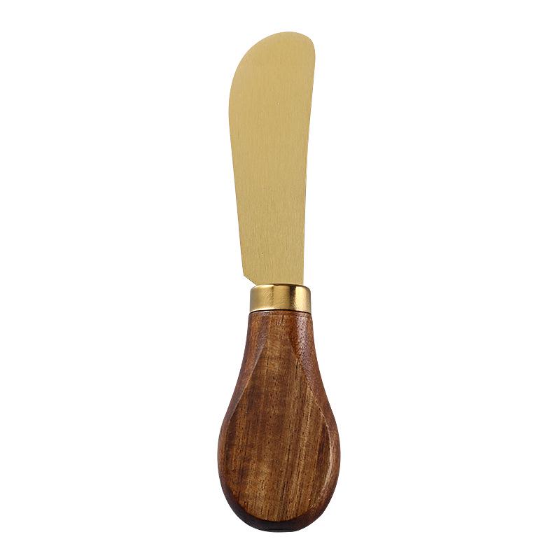 

Набор ножей для сыра и масла из нержавеющей стали с ручками из дерева акации