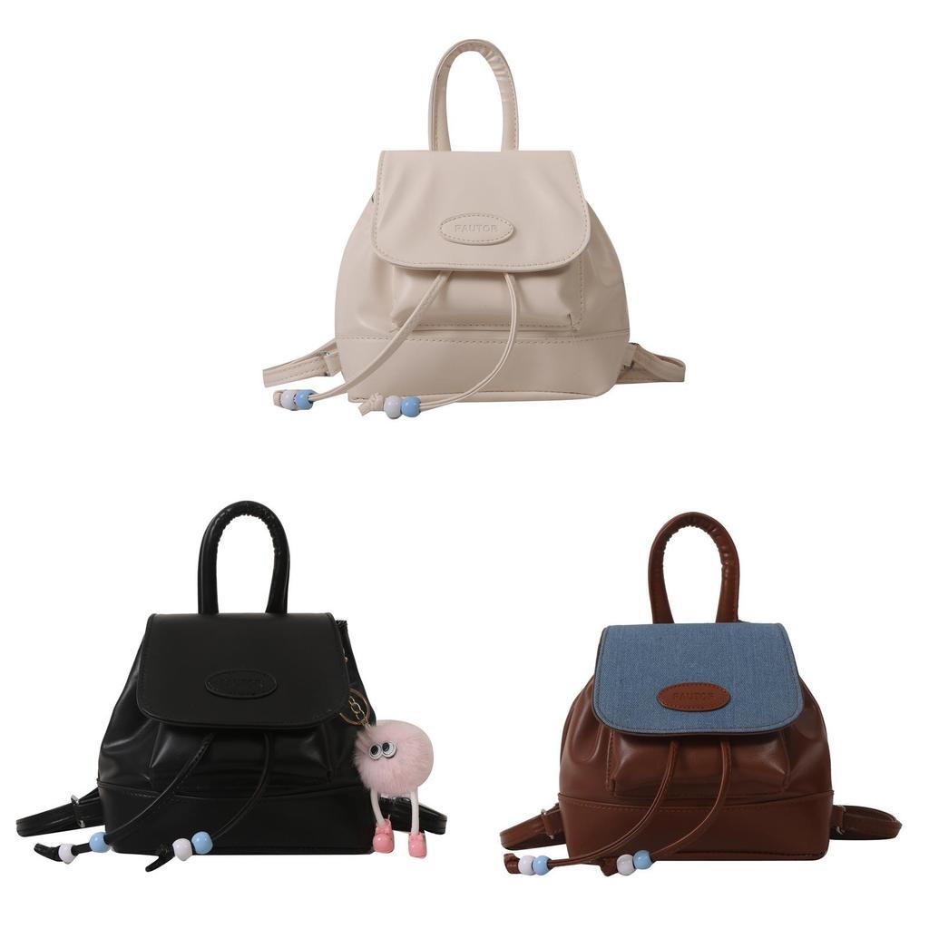 Pu Material Small Fashion Retro Backpack For Daily Casual Use