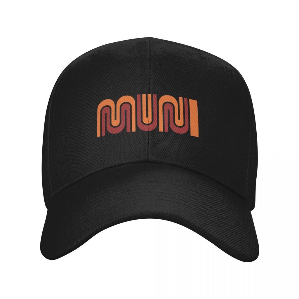 MUNI Transit vintage pattern Baseball Cap Thermal Visor Rave fishing hat Snapback Cap Caps Male Women's