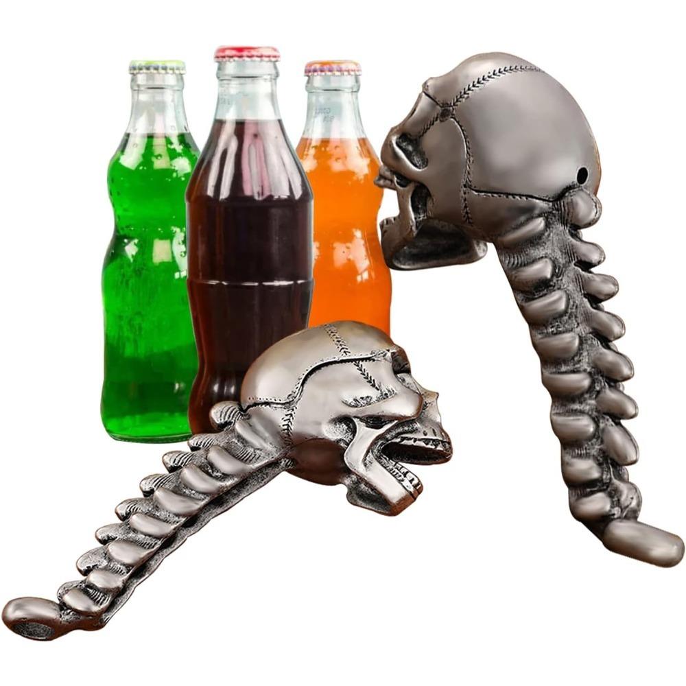 Halloween Skull Bottle Opener Novelty Stainless Steel Beer Bottle Opener for Bartenders, Restaurants, Bars and Parties
