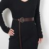 Imitatleder Damen Gürtel Verstellbarer Taillenumfang Kleid Hemd Mantel Bund Mode Accessoires
