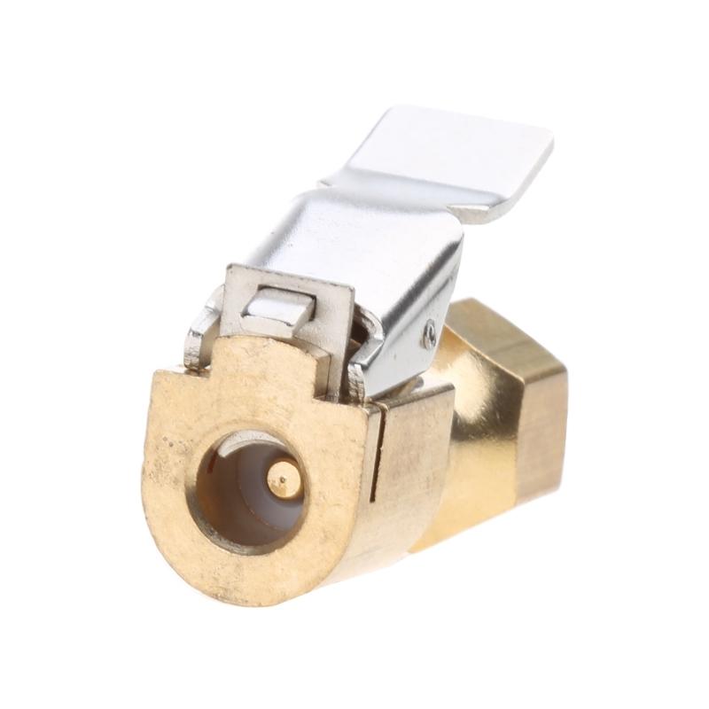 

1/4 Inch Air Chuck Heavy Duty Attachment-Open Flow Straight Lock on Tire with Clip for Inflator Compressor Quick Connect 1