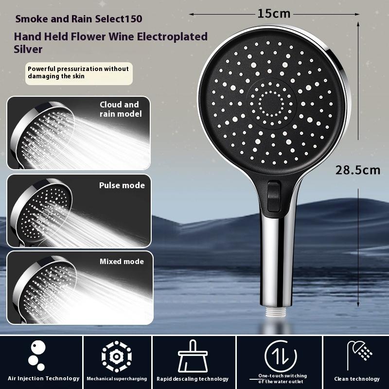 15cm Big Panel Shower Head,High Pressure Rainfall Shower Head,Large Flow Spray Rainfall Shower Faucet Bathroom Accessories