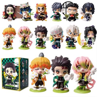 Demon Slayer Tanjiro Kamado Nezuko figurine dessin animé boîte aveugle statue personnalisée créative modèle ornement boîte cadeau surprise