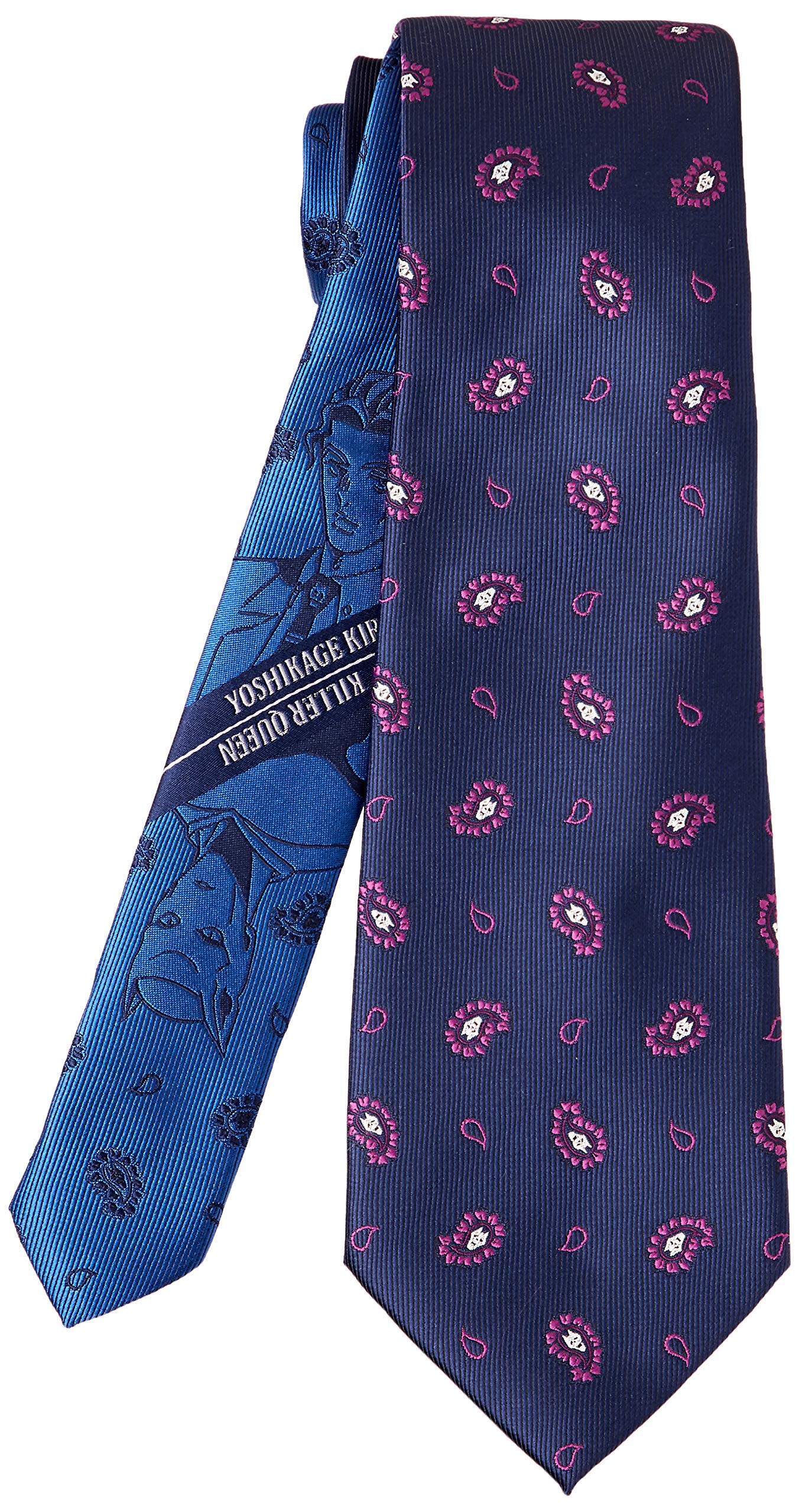 

JOJO Bizarre Adventure Part 4 Necktie JJN000001 Navy 4 Japan FREE [Florence Spec] JoJo s Men s (FREE Size)
