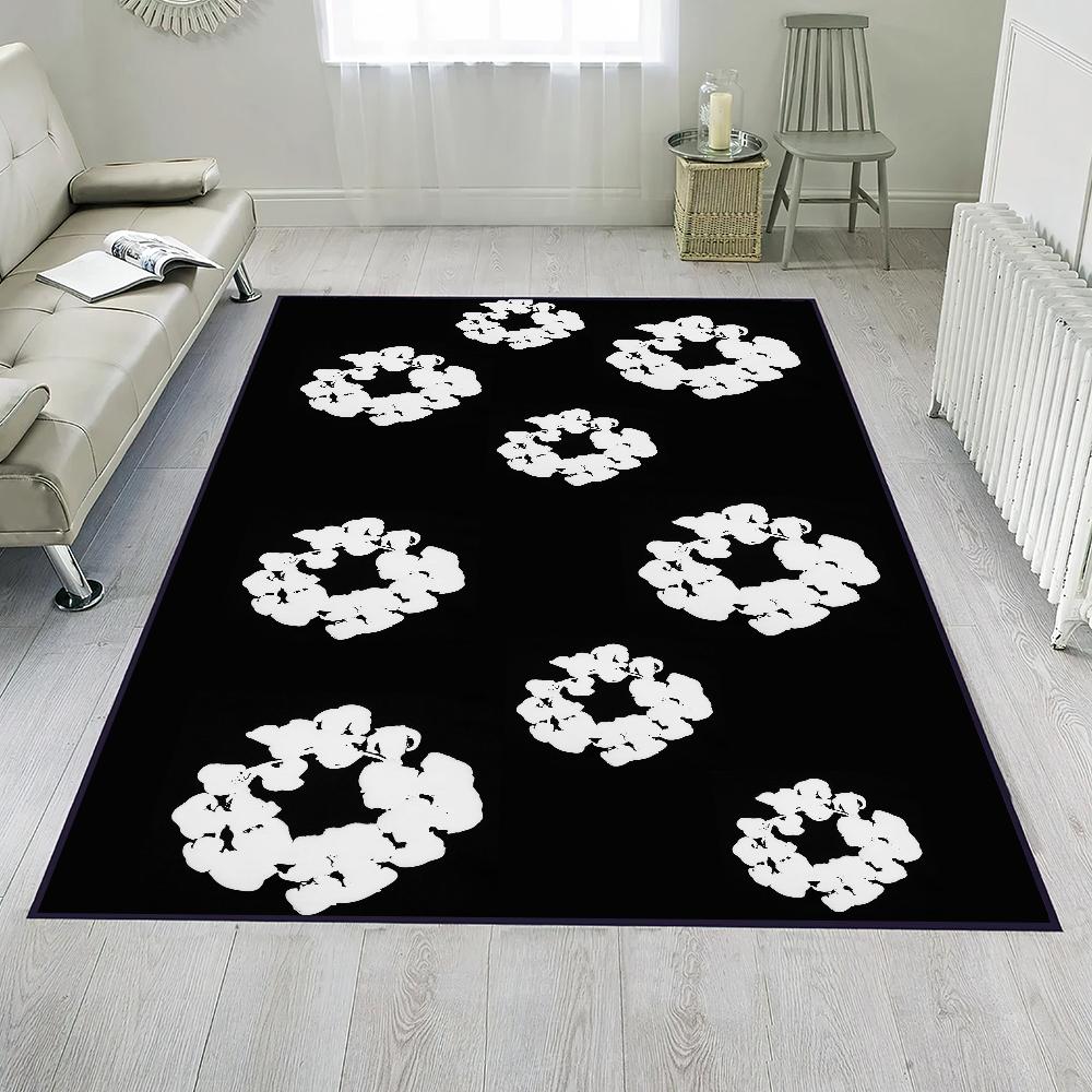 Luxury D-Denim T-Tears Door Mat Entrance Non-slip Washable Kitchen Carpet Living Room Hallway Rug Bathroom Decoration