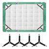4-Piece Adjustable Non-Slip Triangle Sheet Strap with Clear Elastic Clips - For sofa cushions and bedding, sheet straps