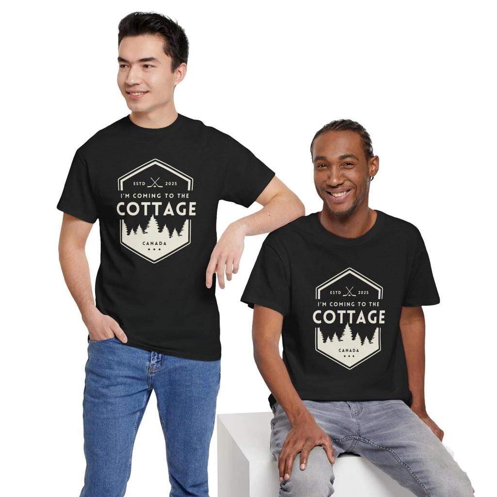 Coming To The Cottage Cotton Shirt Cozy Cabin Heated Rivalry Shirt Funny Shirt Comfortable Breathable Fashion Outdoors Shirt