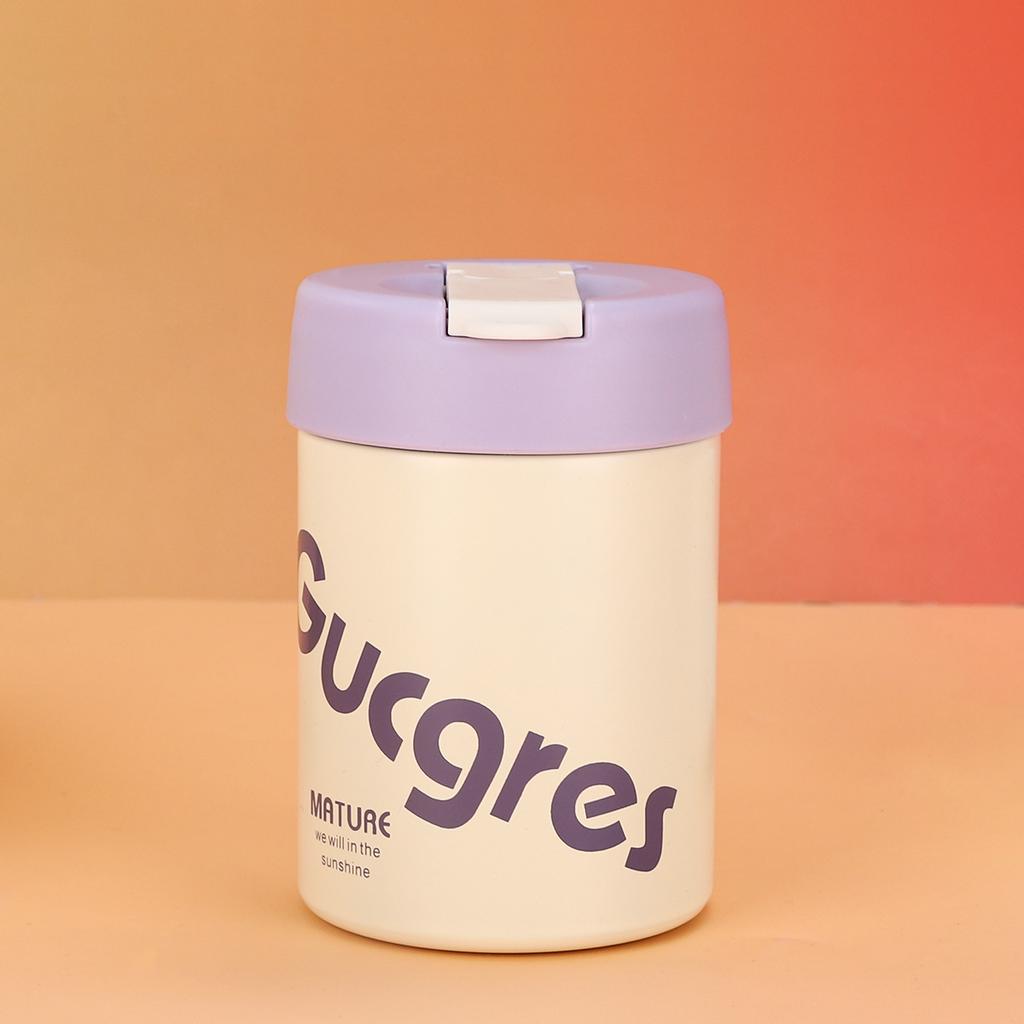 New Stainless Steel Straight Drink Ton Ton Cup Mini Car Portable Thermos Cup High Appearance Level Girl Sippy Cup