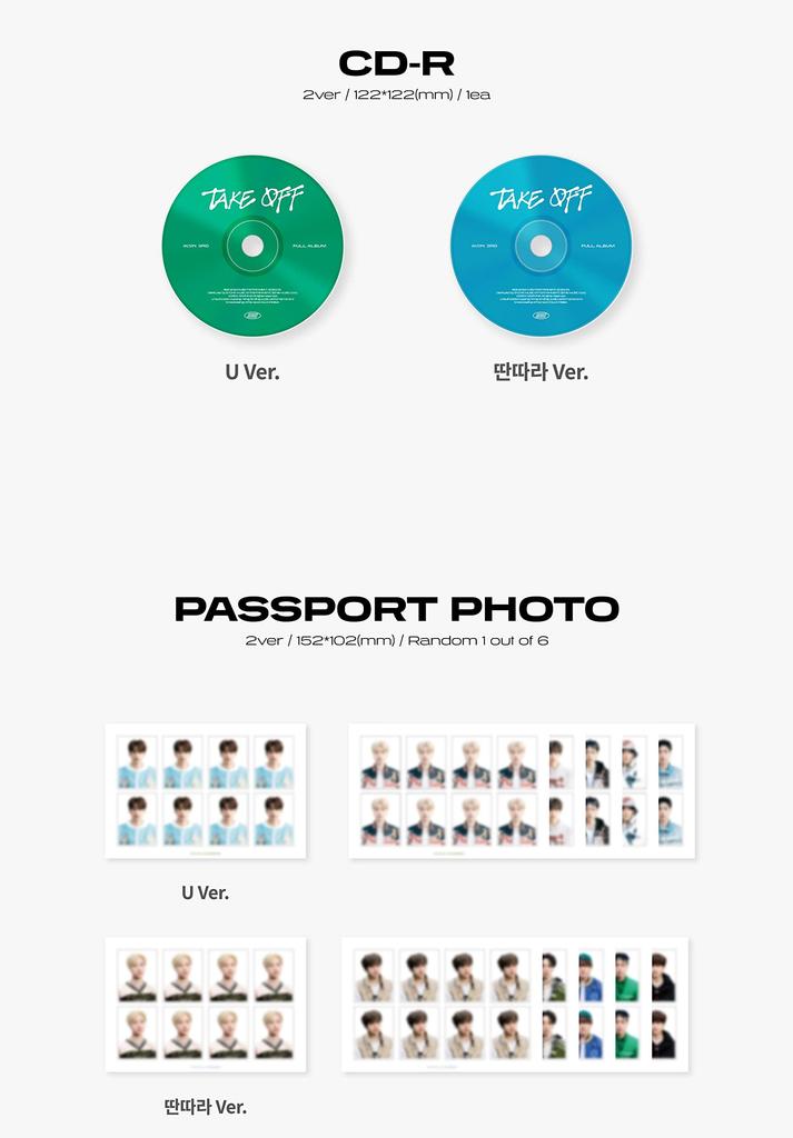 iKON 3rd FULL ALBUM 'TAKE OFF' (Korean Edition)