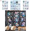 Christmas Snowflake Snowman Window Clings With Static Electricity For Holiday Decor