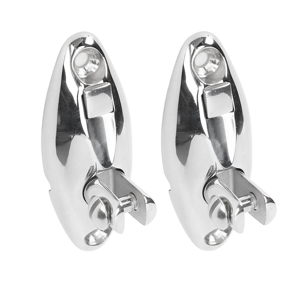 2PCS Top Deck Hinge Swivel Mount 316 Stainless Steel 90 Degrees  Boat Top Fitting Hardware for Yachts Speedboats