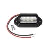 3style 6 LED Car Truck License Plate Lights Truck RV Trailer Van Tail Lamp Waterproof Signal Lamp White Lighting Bulbs 12-24V