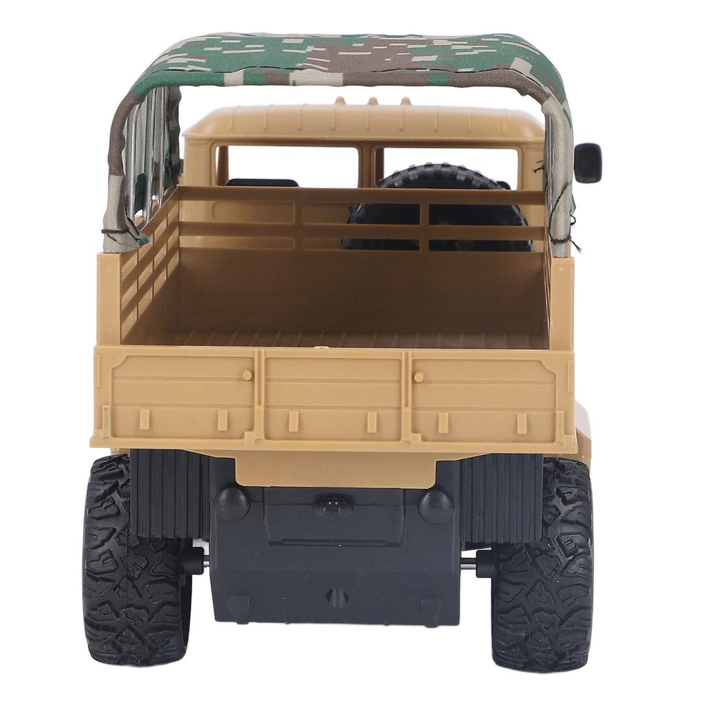 RC Military Truck 4 Channel Detachable Tent Remote Control Vehicle Military Truck with Light for Over 6 Years Old Kids