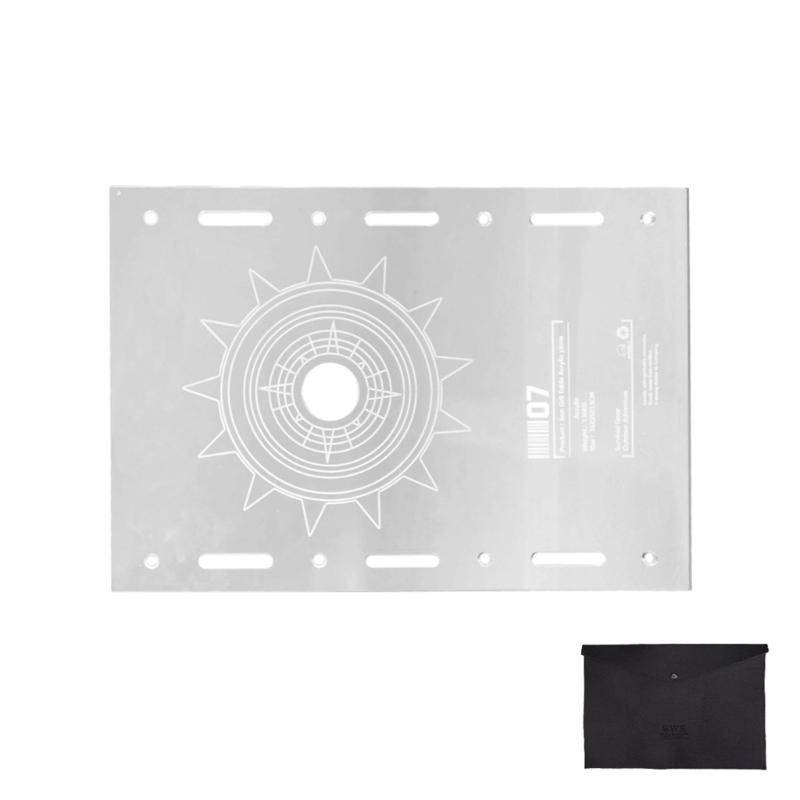 Multifunktionale Campingtisch-Einheit Platine Tragbar Acryl Klar Tischplatte Tischzubehör für Camping Licht