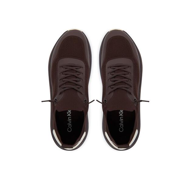 Calvin Klein Chunky Runner Lace Up Sock Knit Sneakers