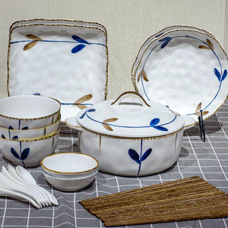 Aige Laiya Ancient Charm 32-Piece Ceramic Dinnerware Set