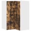 Wall Corner Cabinet LUCCA Smoked Oak 57 X 57 X 80 Cm