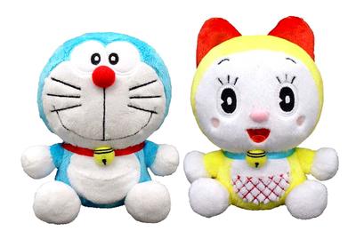 Doraemon Plush Toy Set of 2 Height 16cm & Dorami-chan (S)