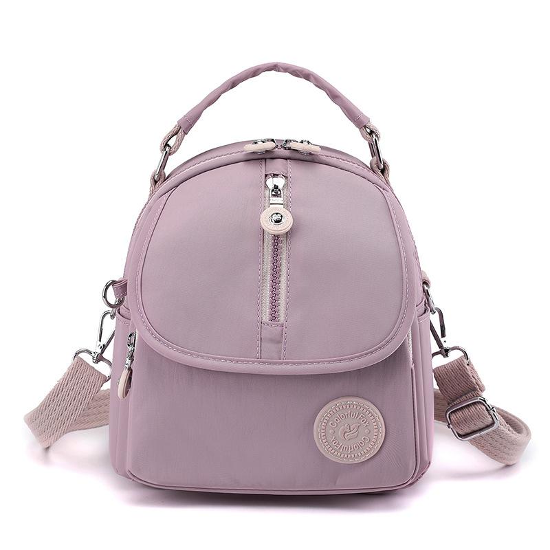 New Women's Shoulder Bag Simple Multi-functional Backpack Outdoor Leisure Large Capacity Fashion Contrasting Messenger Bag