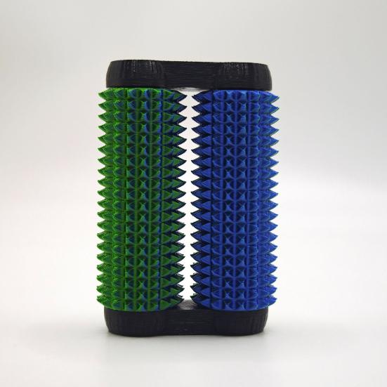 2Pcs 3D Printed Spiky Roller Fidget Toy Anxiety Stress Relief Kids Teens Adults Handheld Bumpy Rolling Massage Stick Portable