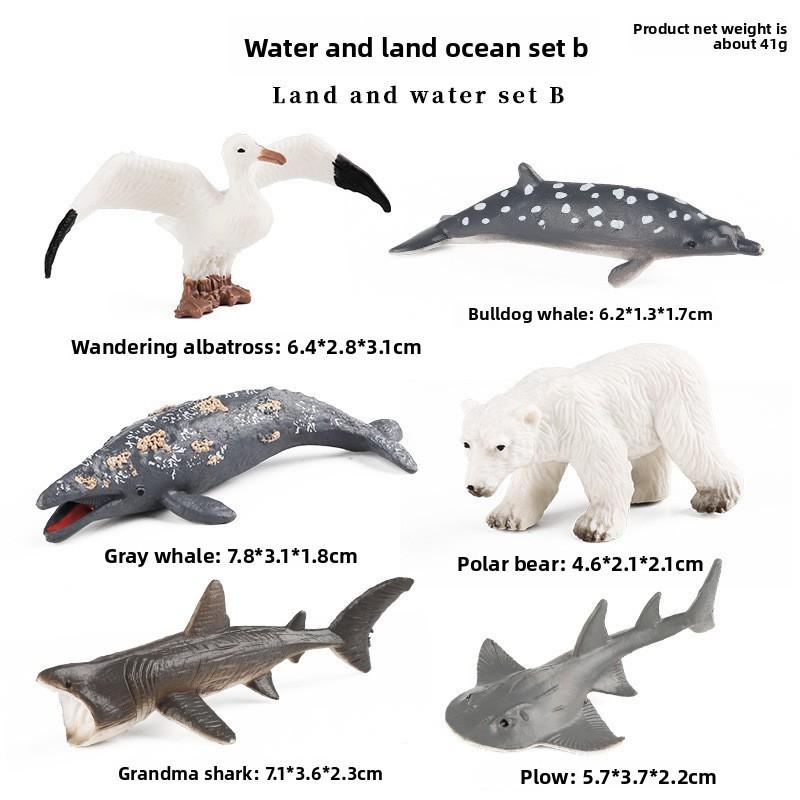 Marine Animal Model Set Plastic Realistic Ocean Creatures For Collectors And Kids