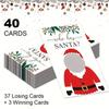 40pcs Christmas Scratch-Off Game Cards - "Who Has Santa?" Holiday Party Activity for Halloween, Christmas Event & Party Supplies