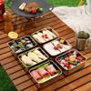 1pc Stainless Steel Food Storage Containers - Square, Manual Lid, Hand Washable - Perfect For Meal Prep & Outdoor Picnics