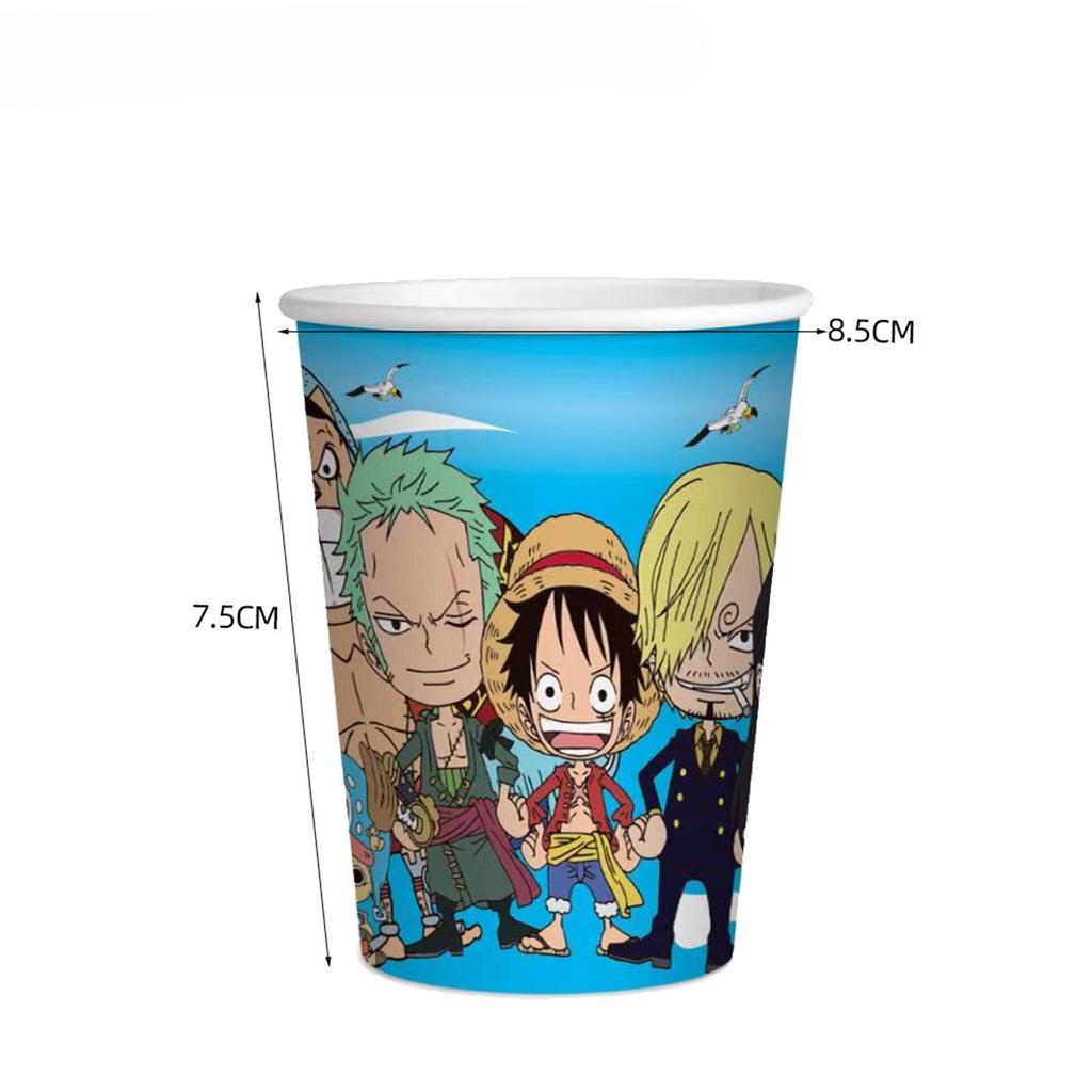 One Piece Birthday Party Supplies: Disposable Tableware Set & Decorations