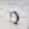 Anello Vikingo da Uomo in Acciaio Inossidabile Massiccio con Rune