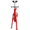 Pipe Jack Stand, Model V-Head 1107A Head High Folding Pipe Stand, Steel Jack Stands, 2 Ton Capacity Pipe Stand, 28-inch To 51.5-inch Pipe Jack Stand