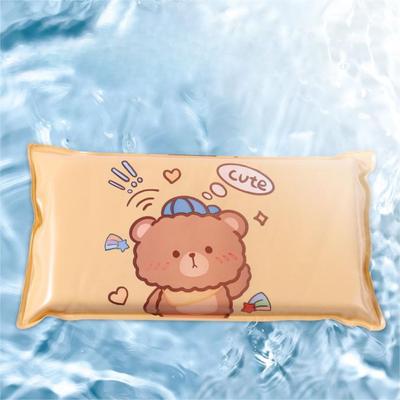 Cute Breathable Cooling Pillow Bubble Cotton Cartoon Pattern Ice Pillow No Water Injection Sponge Ice Pad Noon Sleep