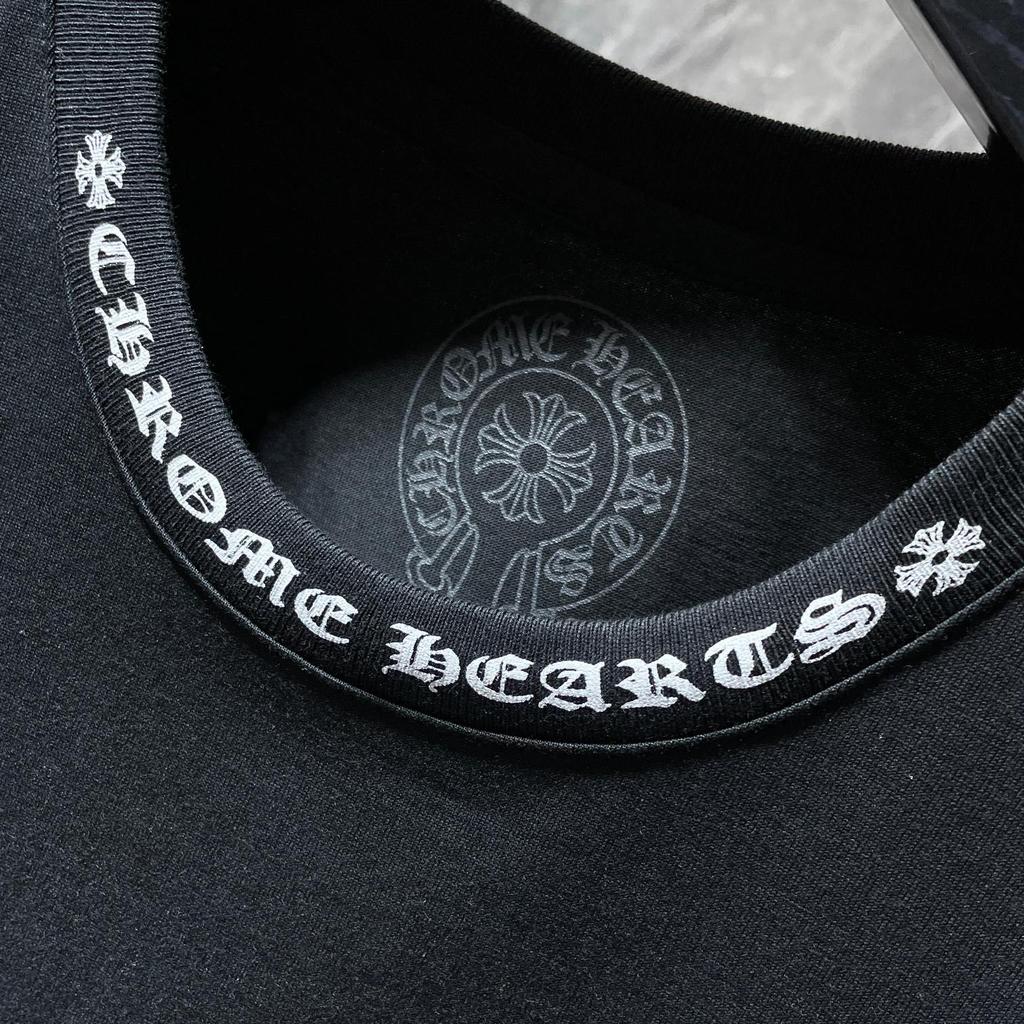 8010 CHROME HEARTS 2025 Sommer Neue Hochwertige Baumwolle Rundhals Lose Große Größe männer und frauen T-shirt Paar t-shirt