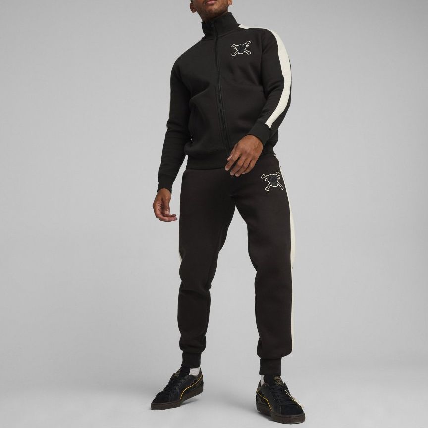 Puma X One Piece Vyšívané Logo Stojáček Dlouhý Rukáv Pánská Bunda Černá 624667-01