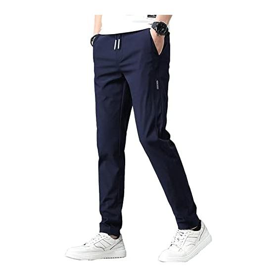 Cool to the Touch Trousers Men s Pants Summer Jogger Pants Lightweight Stretch Sweatpants Cool Quick Dry Bottoms Cool Leggings Men s Thin Easy Air