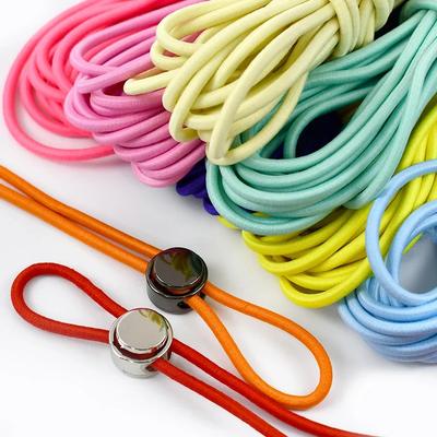 5/10/20M 4mm Vícebarevná Elastická Guma Kulatá Vlasová Gumička Šňůrka do Klobouku Gumičky Oblečení Pružná Šňůra Šití Šikmý Proužek