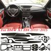 Pro BMW E84 2010-2015 3D samolepka Carbon Fiber Black Pattern Interior DIY Trim Decal Autodecoration Samolepky pro levostranné řízení