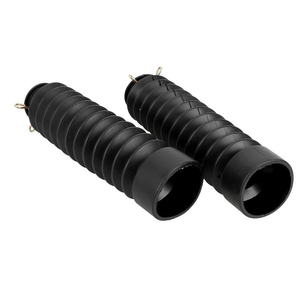 2Pcs Motorcycle Dust Proof Sleeve Protector Damping Rubber Front Fork Shock Absorber Dust Cover Gaiters Gators Boots Universal