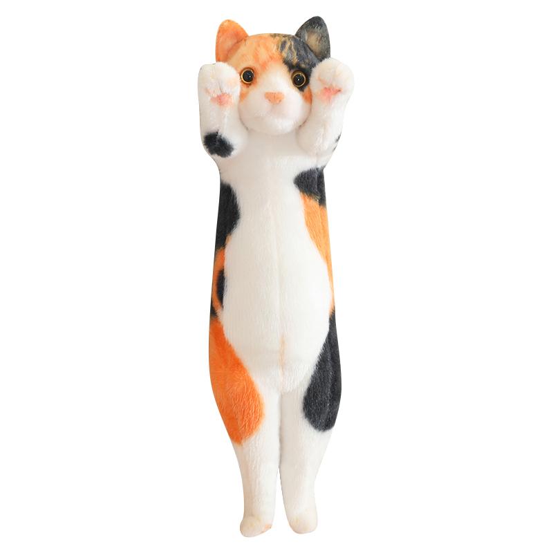 254058Cm Kawaii Hand Opstekende Kitten Pluche Speelgoed Schattige Caicai Kat Zwarte Kat Poppen Gevuld Zacht Dier Speelgoed Leuke Verjaardagscadeaus 40cm