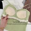 Spicy Girl Pure Cotton Back Support Camisole with Built-in Cups and Chest Pad
