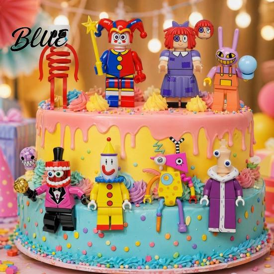 Collectible Anime Figure 8Pcs Cartoon Circus Character Figure PVC Animation Inspired Model Ornament Desk Decoration for Home Office Gift Fans