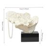 Creativity Resin Artificial Coral Artificial Coral Handicraft Furnishings White Marble Base Home Decoration Ocean Corals Model